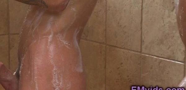  Gorgeous brunette Tiffany Tyler hot shower